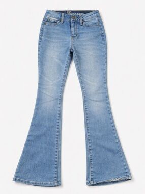 No Boundaries Flare Jeans Womens Size 00 Light Wash Bootcut Stretch Denim